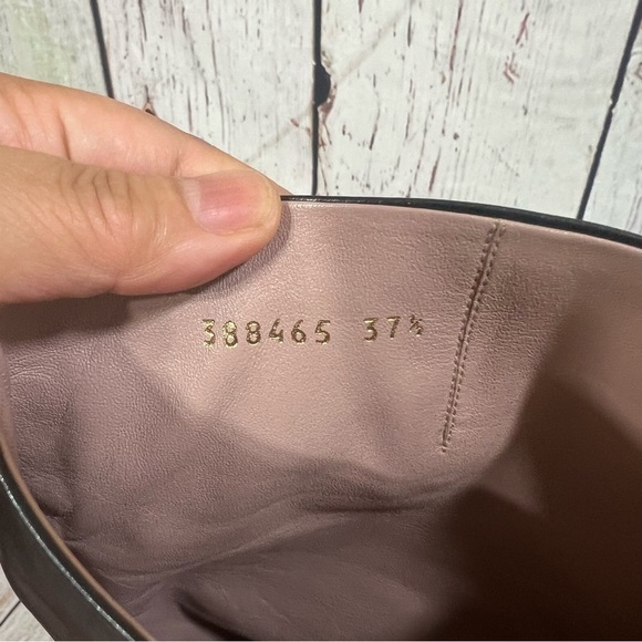 GUCCI LEATHER KNEE HIGH BOOTS 5.75” sky high heels & 1.75” platforms size 37.5 - Picture 13 of 16